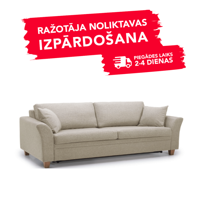Sofa SONIA (Dvigulė, ištraukiama) (Gamintojo sandėlys)